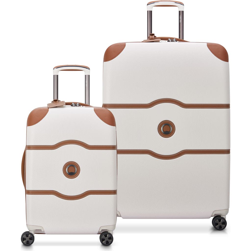 Delsey Paris Chatelet Air 2.0 Hardside 2-piece Luggage Set Carry-on & Large Checked In Brown