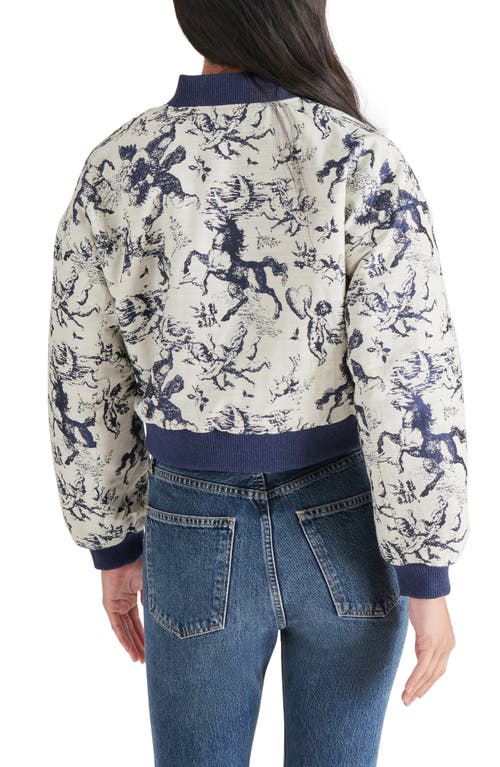 Steve Madden Austen Bomber Jacket In Marine