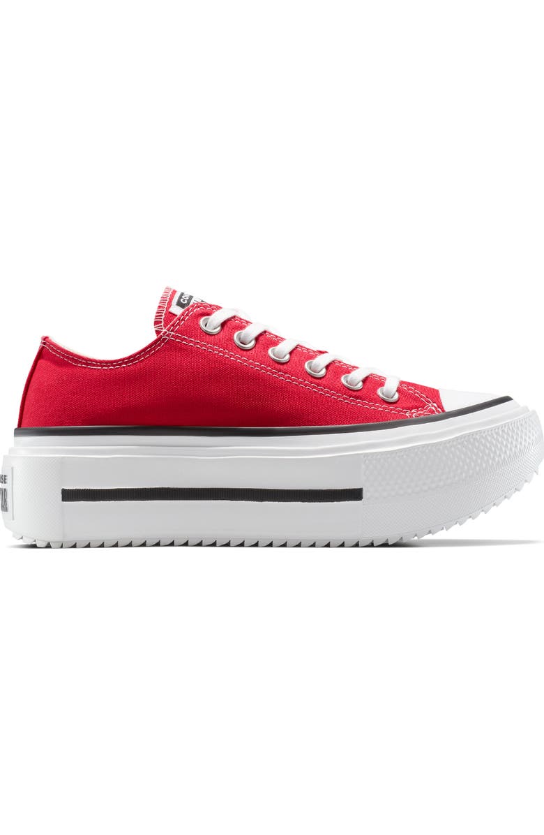 Converse Gender Inclusive Chuck Taylor All Star Lift Double Stack Low Top Platform Sneaker, Alternate, color, Red/ Black/ White