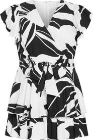 City Chic Floral Print Romper