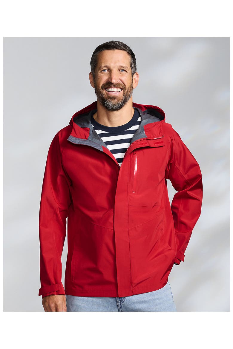 Squall Waterproof Packable Shell Rain Jacket, Alternate, color, Compass Red