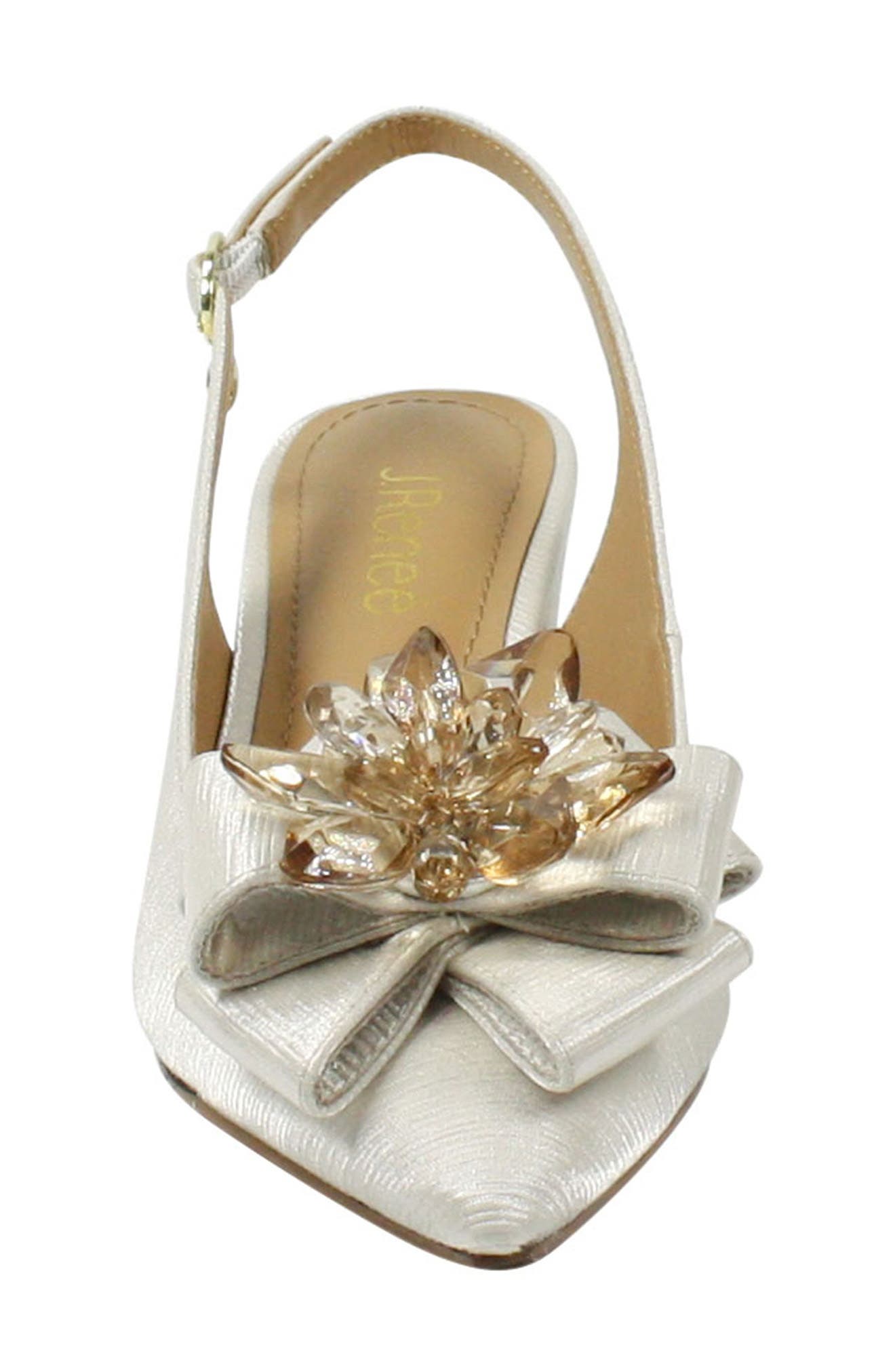 J.Renée Faaye Slingback Pump, Alternate, color, NUDE FABRIC