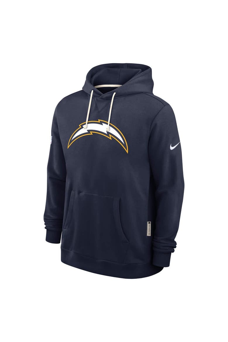 Men's Nike Navy Los Angeles Chargers Sideline Standard Issue Alt 2 Dri-FIT Hoodie, Alternate, color, Navy