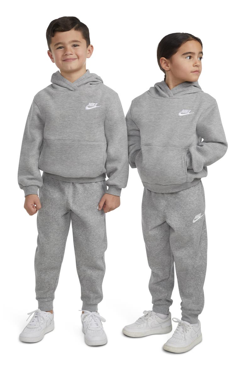 Kids' Club Fleece Hoodie, Alternate, color, 042DK GREY