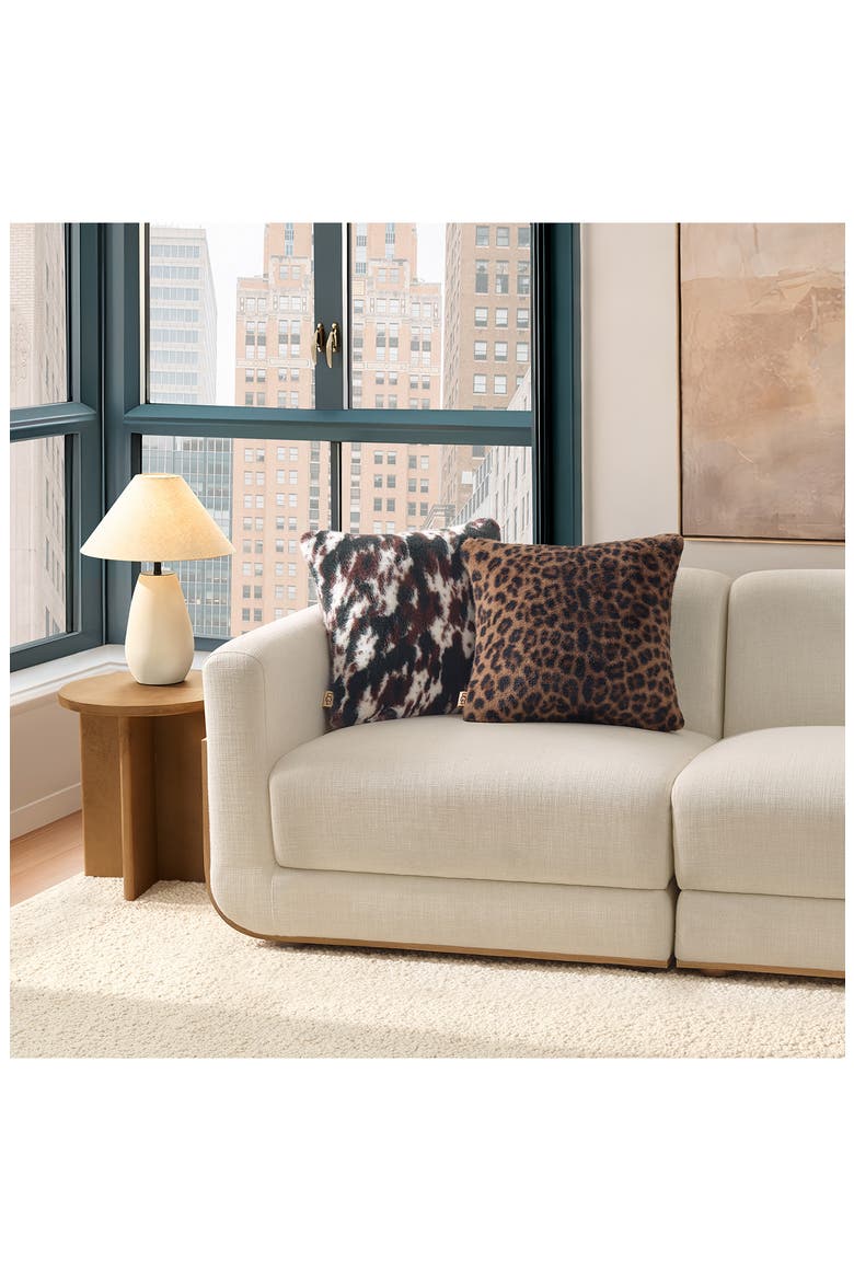 Everett Accent Pillow, Alternate, color, BURNT CEDAR COW