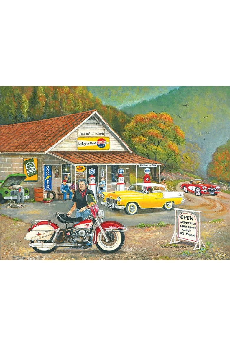 Fillin' Station 1000 piece Jigsaw Puzzle for Adults, Alternate, color, Multicolor