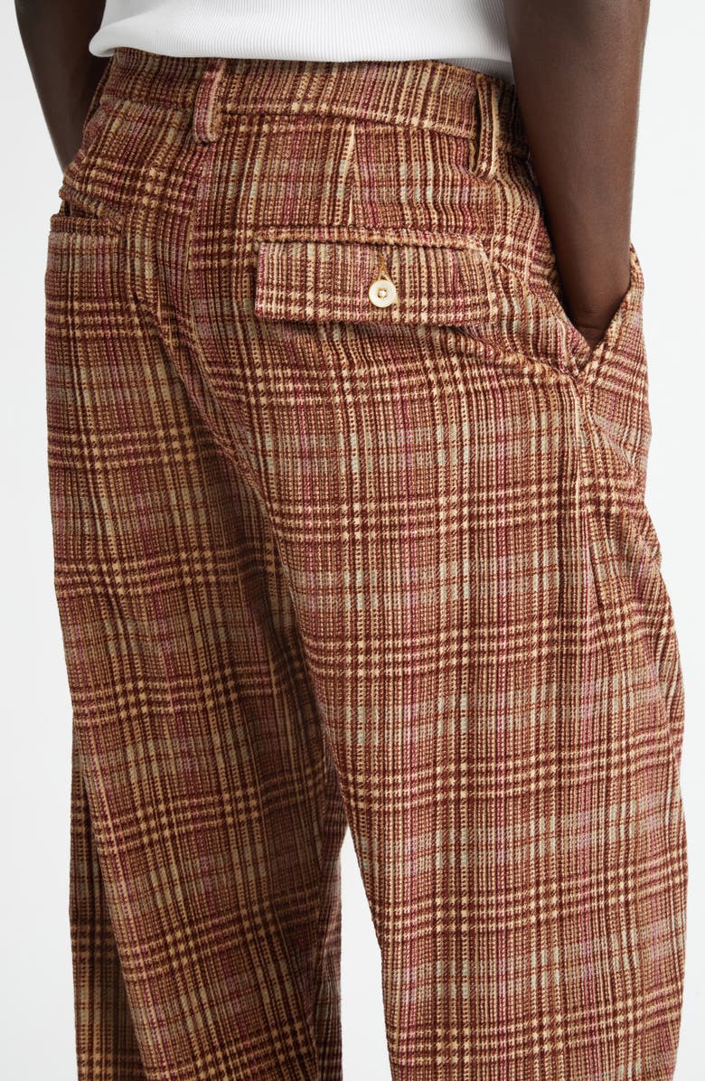The Elder Statesman Jocky Plaid Corduroy Pants, Alternate, color, 