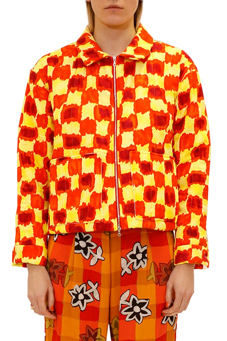 Comfort Jacket, Main, color, YELLOW CHECK