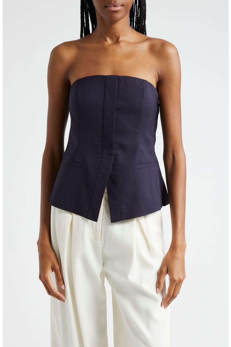 Renee Strapless Top, Main, color, MARITIME NAVY
