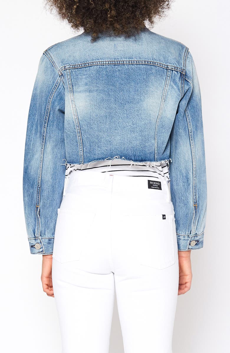 NOEND Trace Crop Denim Jacket, Alternate, color,