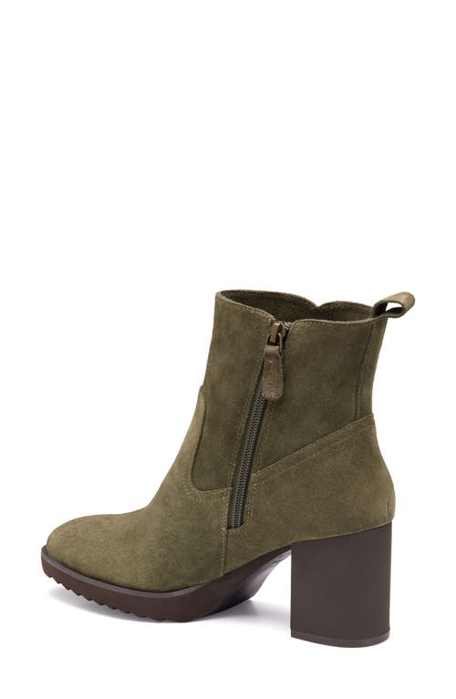 Johnston & Murphy Izzie Waterproof Platform Bootie In Green