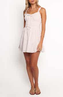 Petal & Pup Janessa Eyelet Embroidered Cotton Minidress
