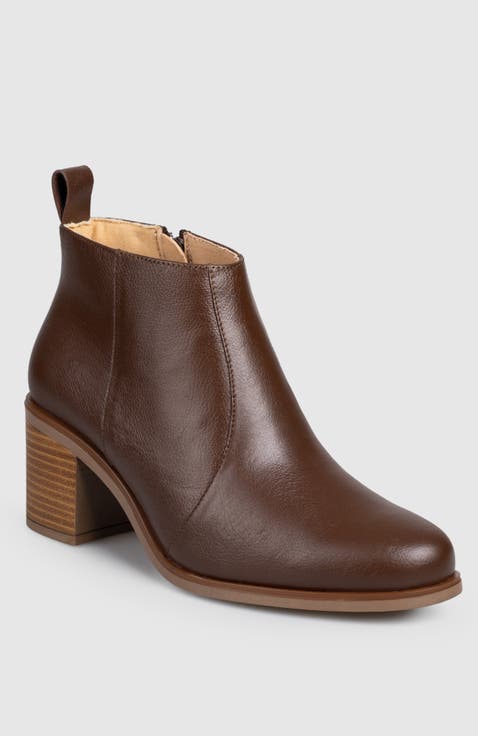 Mia Block Heel Side Up Bootie