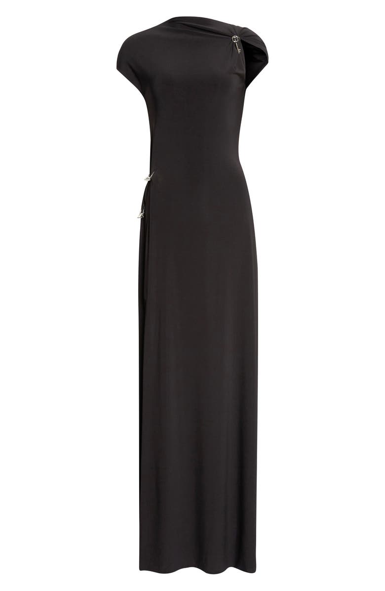 GRACE LING Relic Charms Jersey Gown, Main, color, Black
