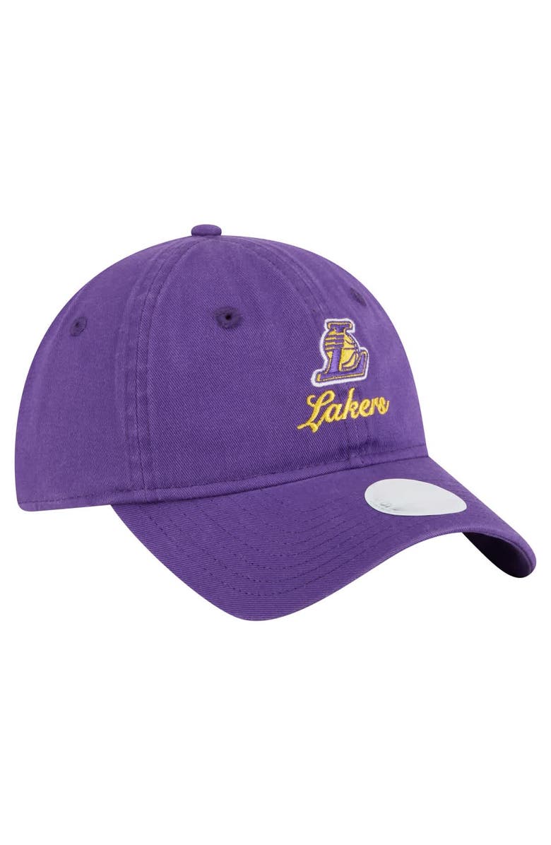 New Era Women's New Era  Purple Los Angeles Lakers Gameday Preppy 9TWENTY Adjustable Hat, Alternate, color, Purple