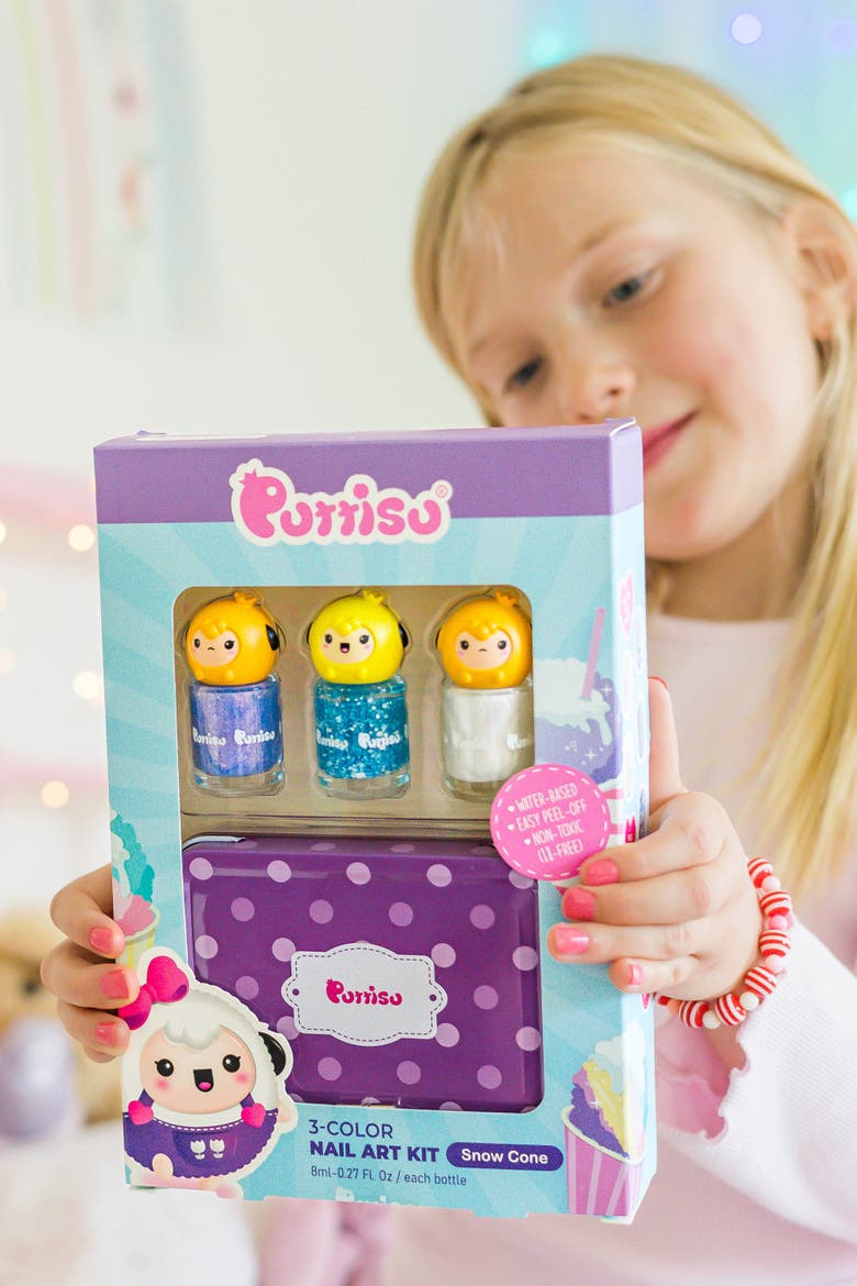 Water Based Peel Off Kids 3 Color Nail Polish Set, Alternate, color, Snowcone