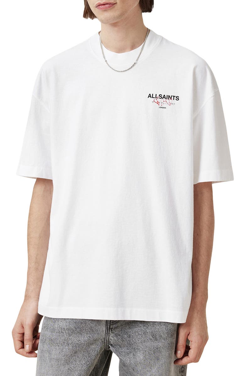 AllSaints Amore Graphic T-Shirt, Main, color, 