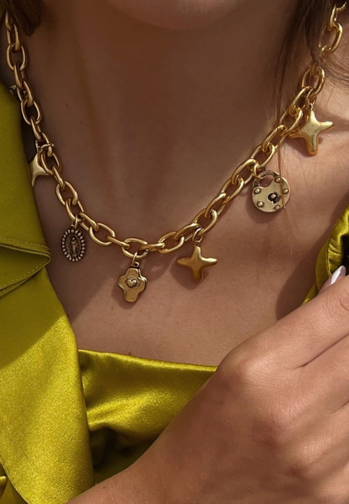 Sccollection Lucky Necklace In Gold