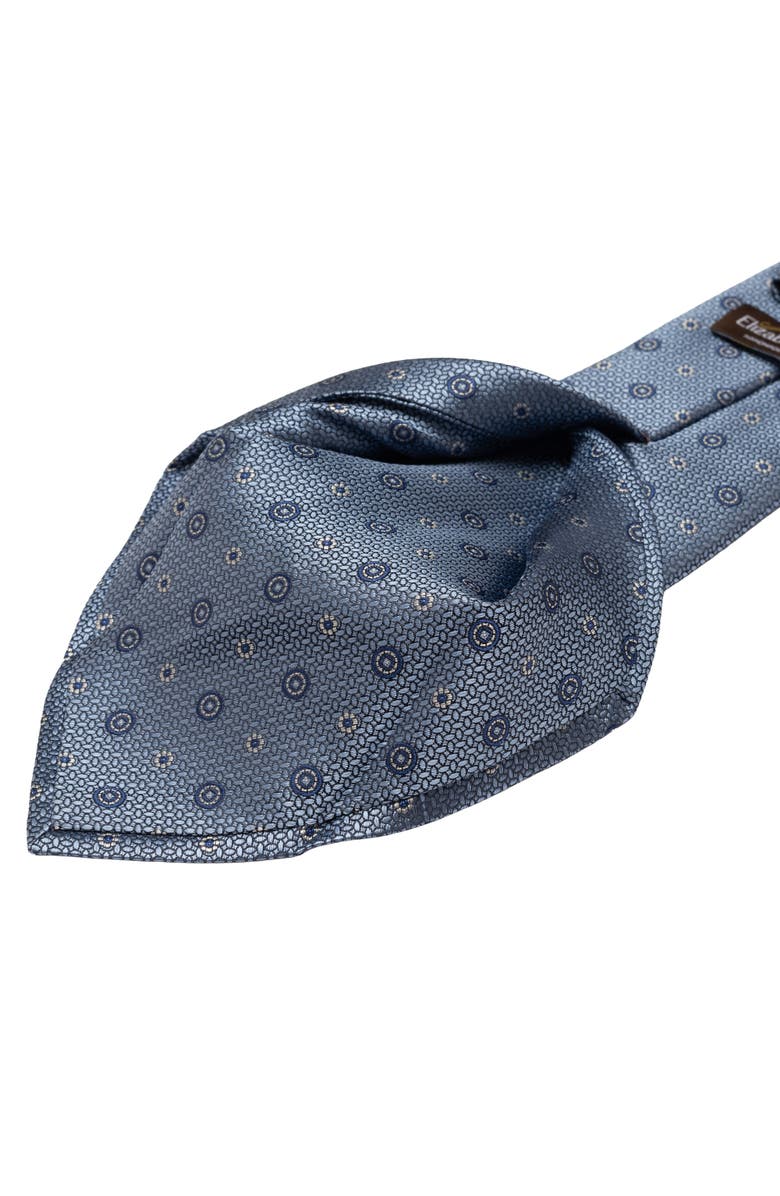 Elizabetta Benelli - Extra Long Silk Jacquard Tie for Men, Alternate, color, Sky Blue