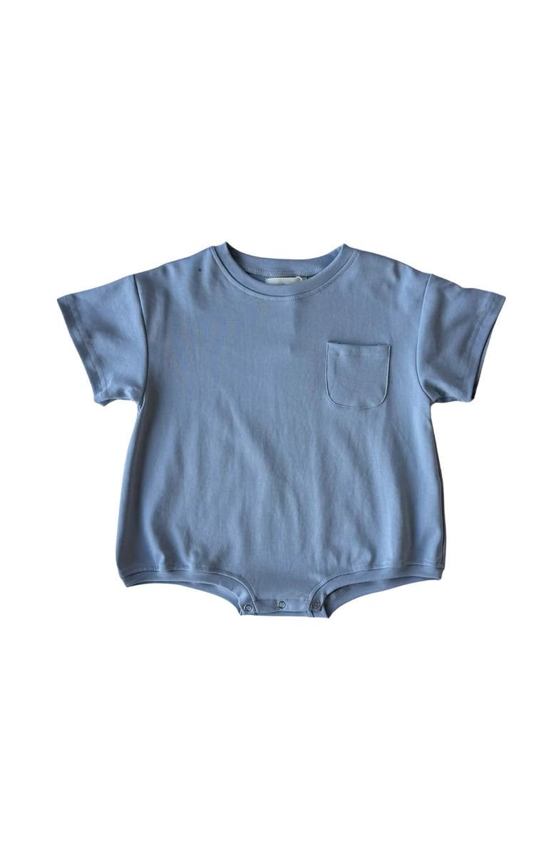 Winnie + Crew Cory Pocket Romper, Main, color, Slate