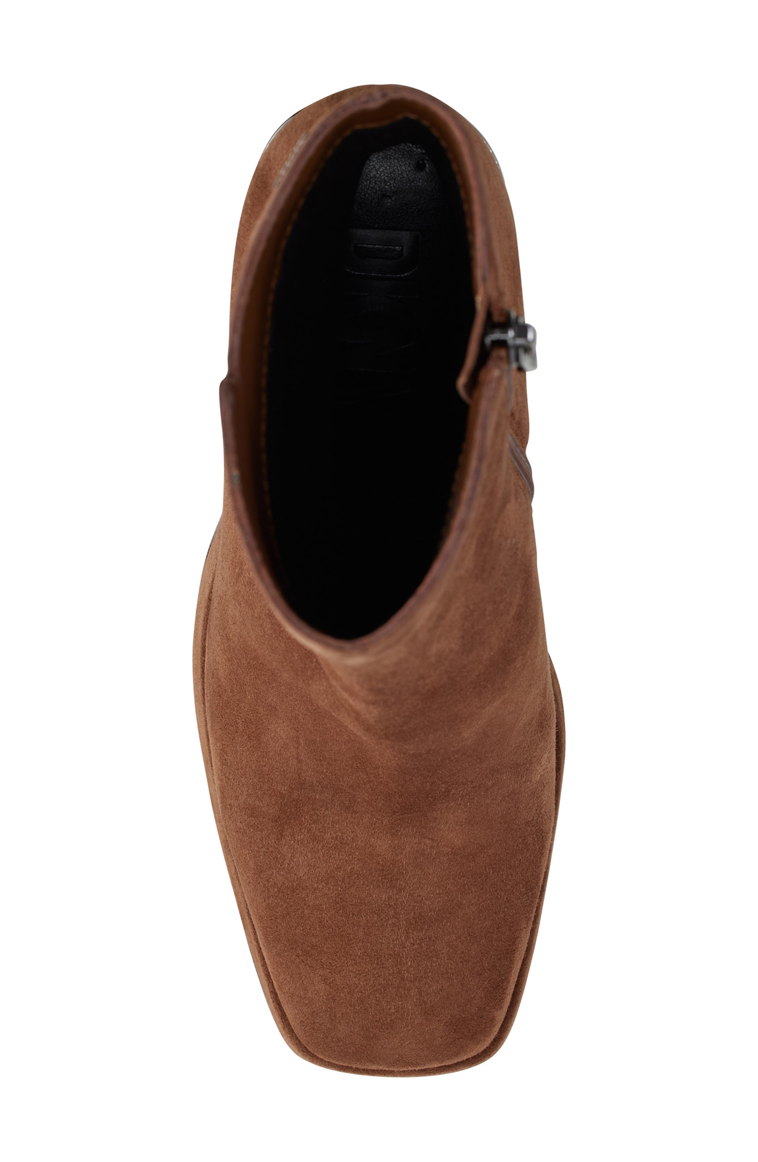 DKNY Felice Square Toe Boot, Alternate, color, Roasted Pecan