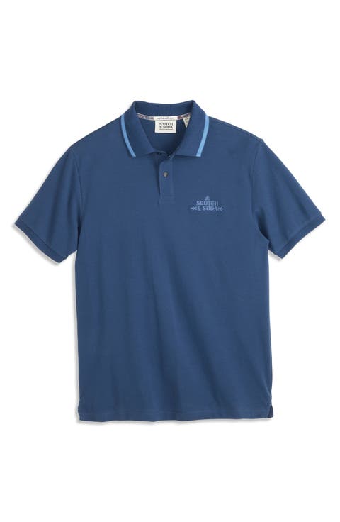 Embroidered Logo Piqué Polo