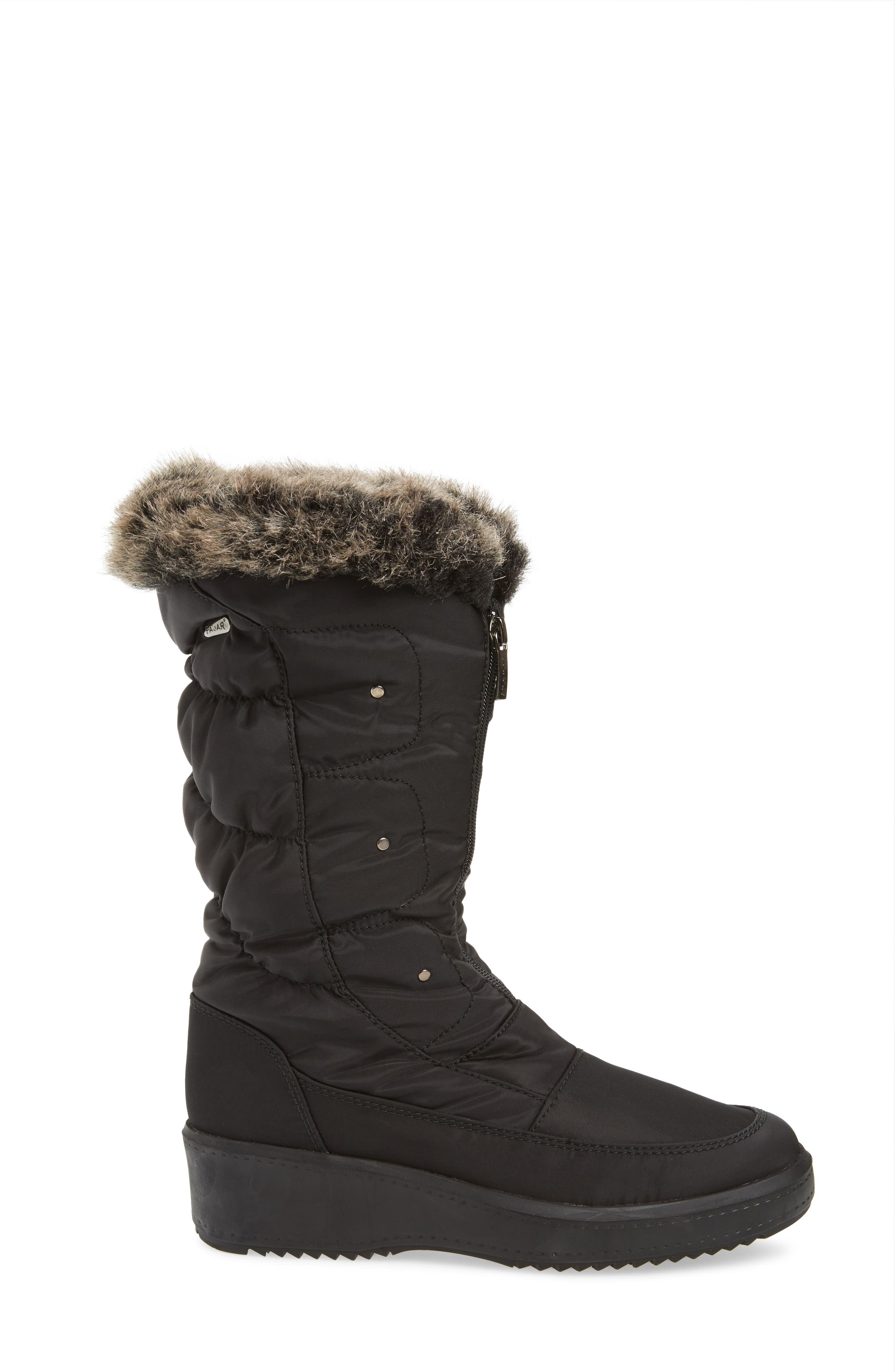 'Louise' Weatherproof Boot, Alternate, color, BLACK FABRIC