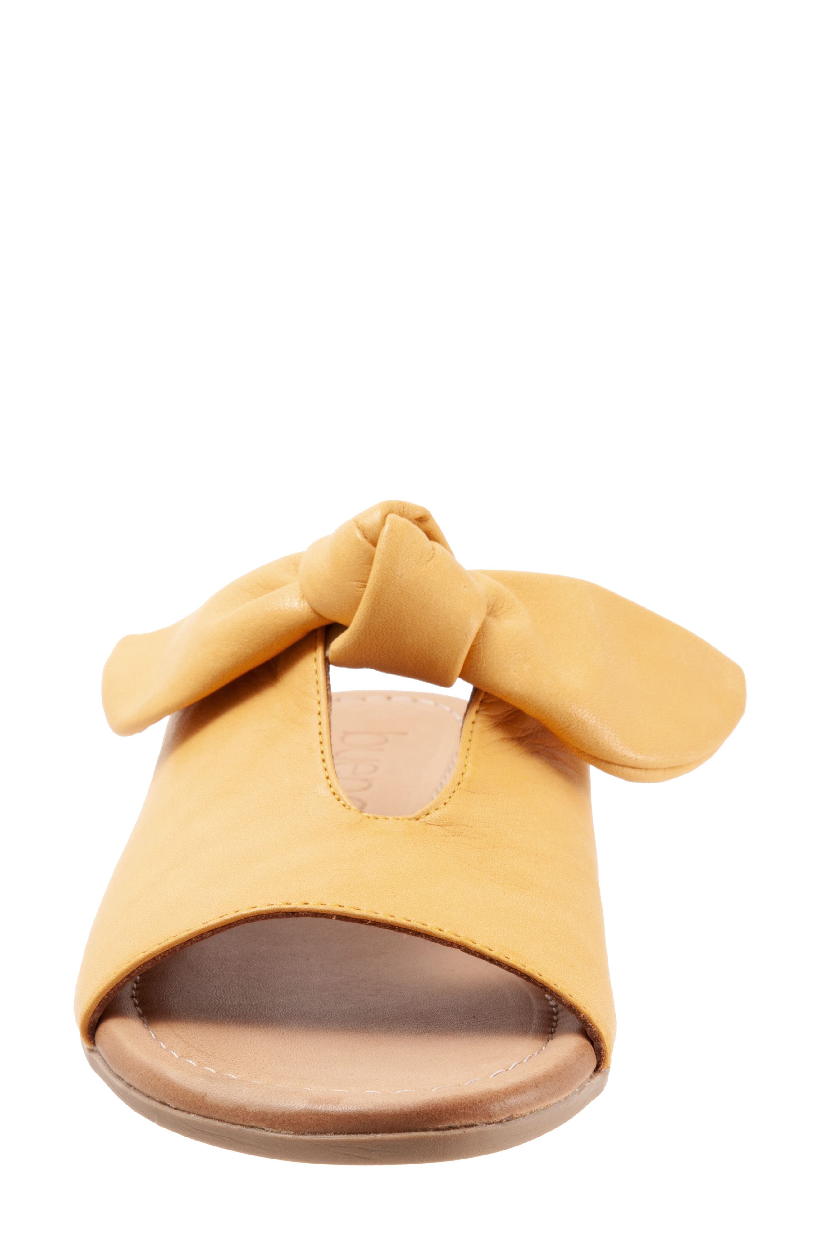 Joley Slide Sandal, Alternate, color, MUSTARD LEATHER