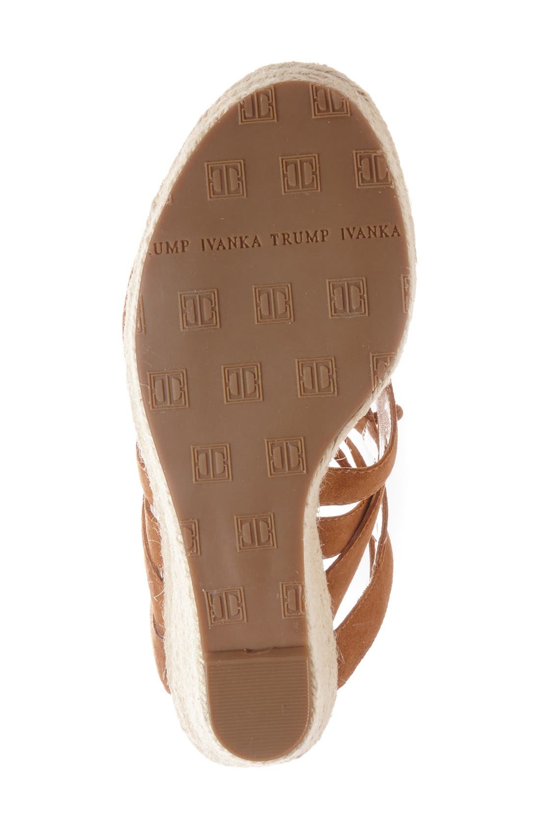'Hindre' Espadrille Wedge Sandal, Alternate, color, RIO MAPLE SUEDE