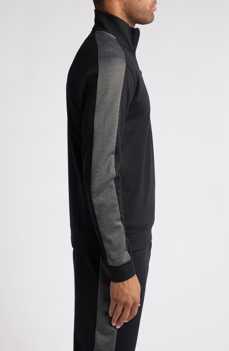 BOSS Quarter Zip Logo Pullover, Alternate, color, 