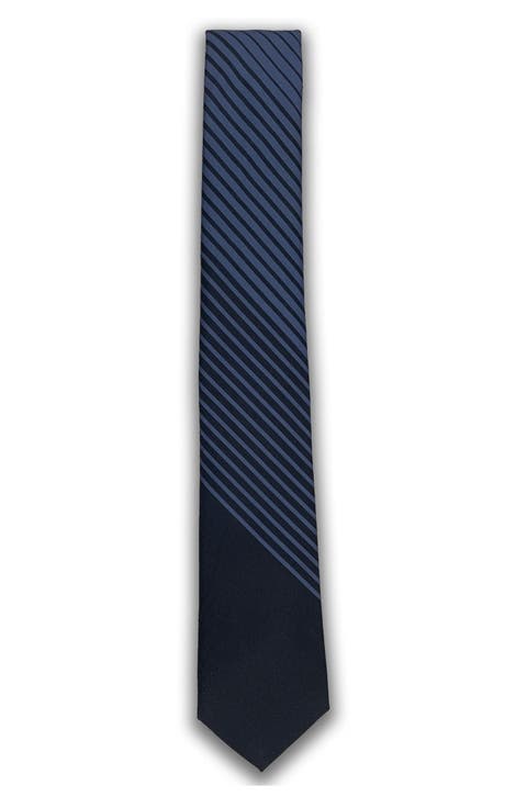 Men's Variegated Stripe Cotton Tie