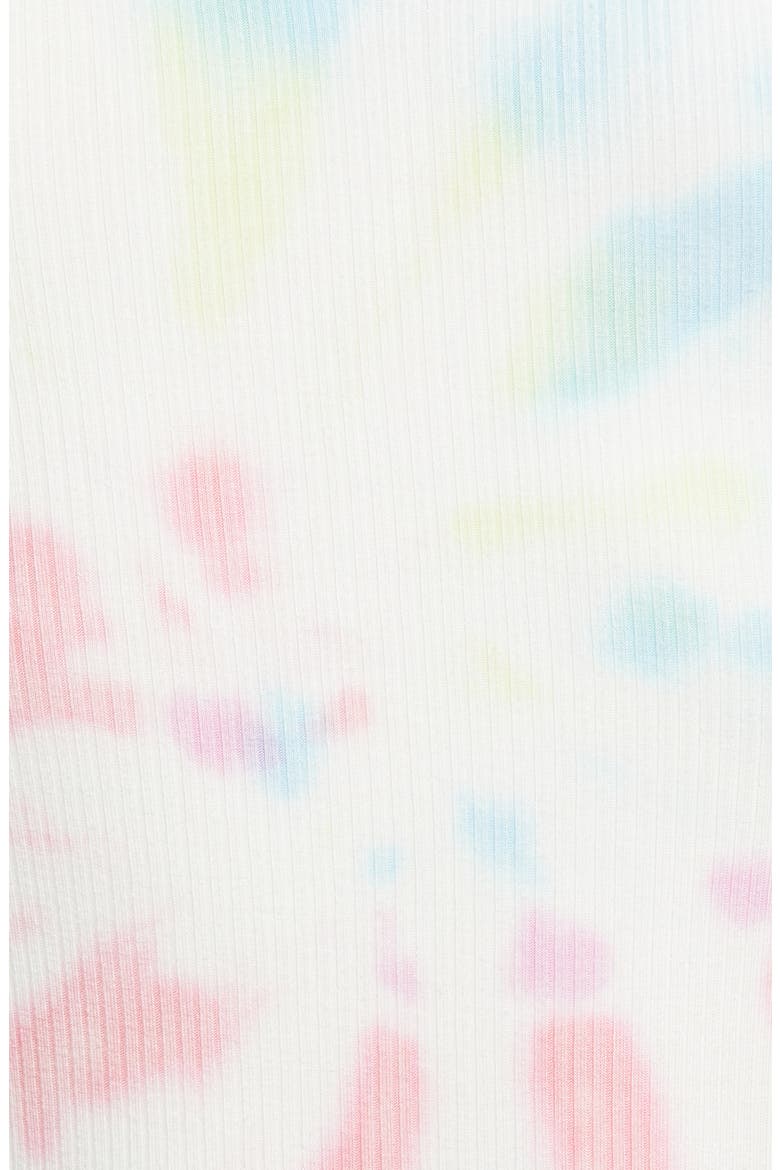 Hara T-Back Rib Bodysuit, Alternate, color, BLANC SPIRAL TIE DYE