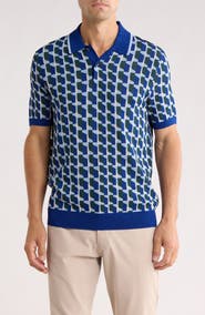 Ted Baker London Rossio Geo Zip Polo