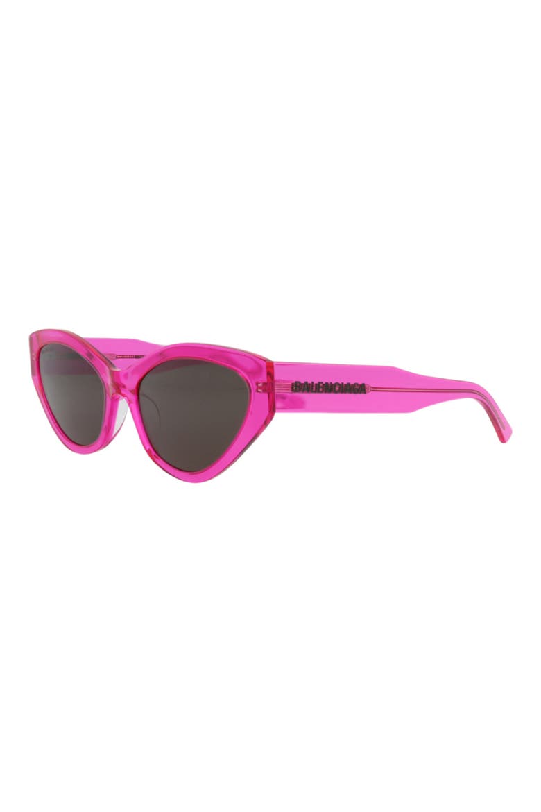 57mm Cat Eye Sunglasses, Alternate, color, FUCHSIA FUCHSIA GREY
