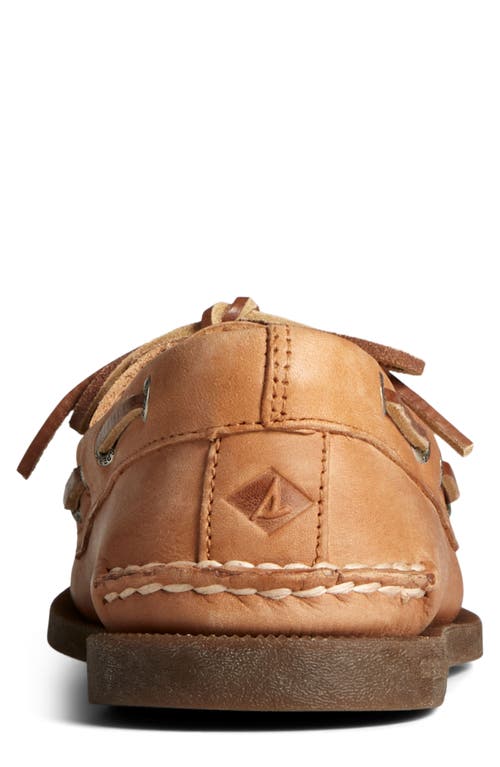 Sperry Authentic Original Boat Shoe In Sahara Leather Smooth