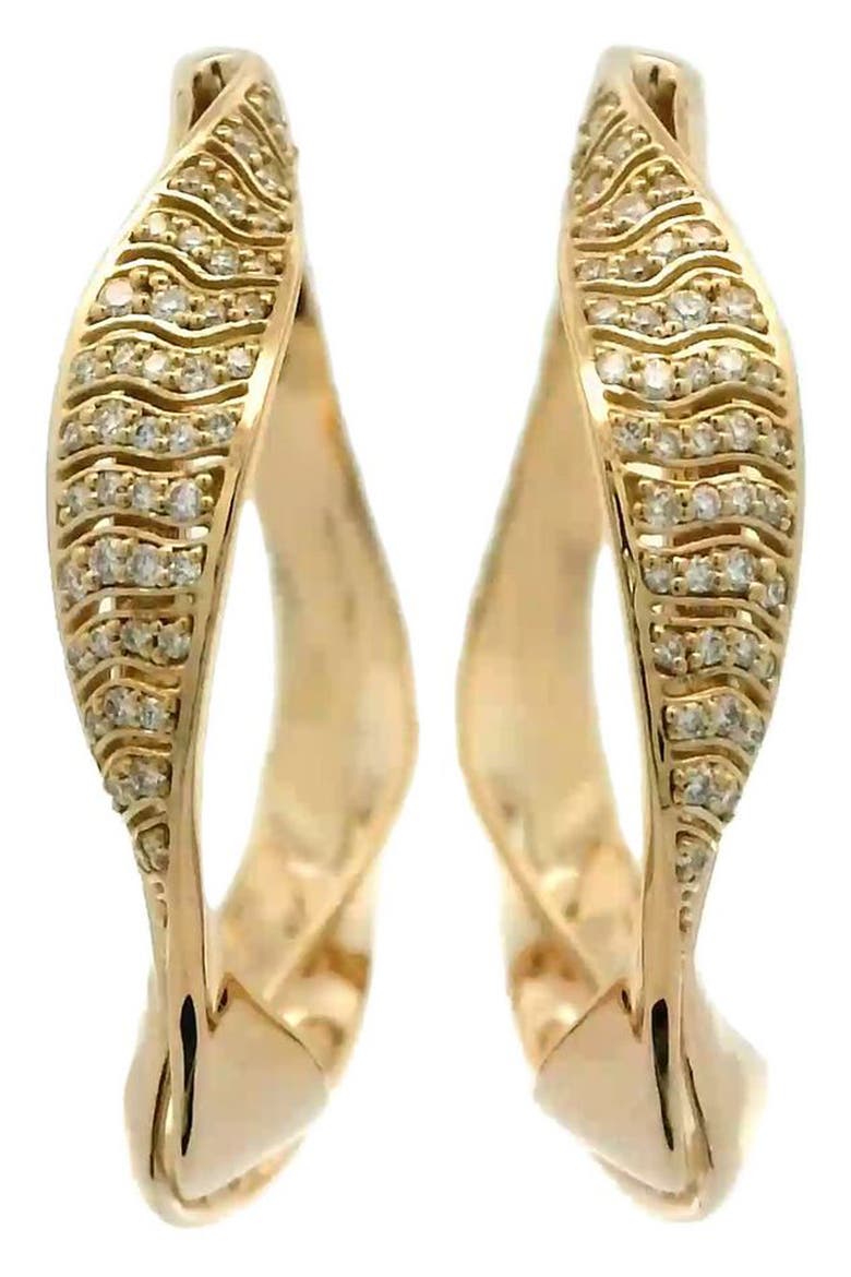 Dunas 18K Yellow Gold Earrings, Main, color, YELLOW GOLD