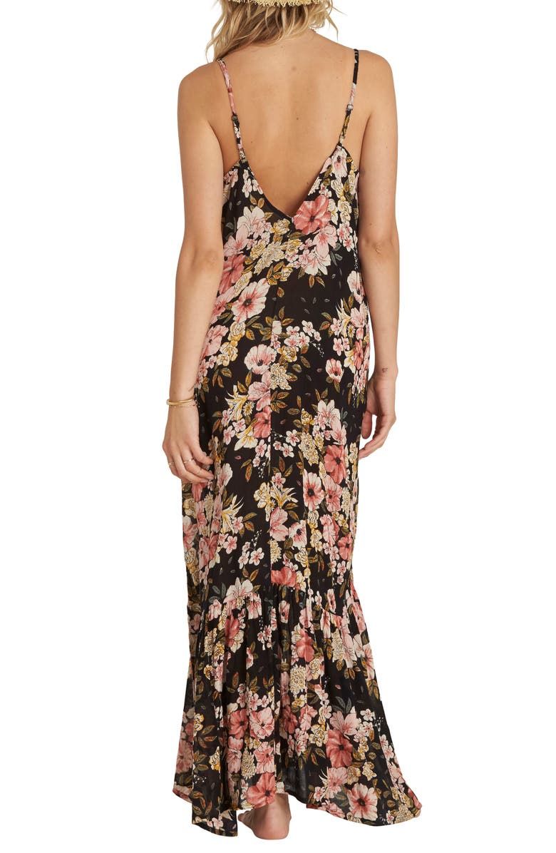 Billabong Dance on Air Button Front Maxi Dress, Alternate, color, 