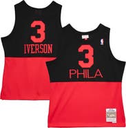 Mitchell & Ness Men's Mitchell & Ness Allen Iverson Black Philadelphia 76ers 2003/04 Hardwood Classics Reload 2.0 Swingman Jersey