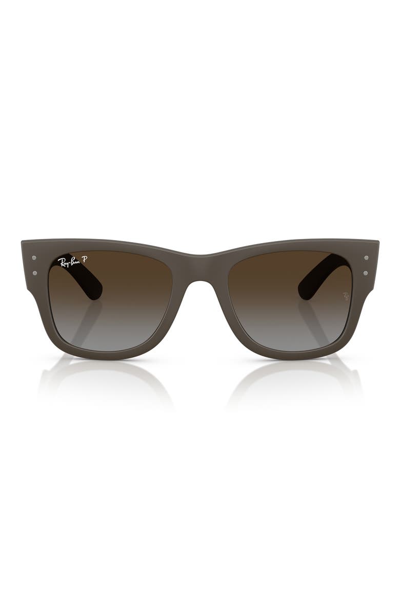 Mega Wayfarer Liteforce 52mm Square Sunglasses, Main, color, BROWN