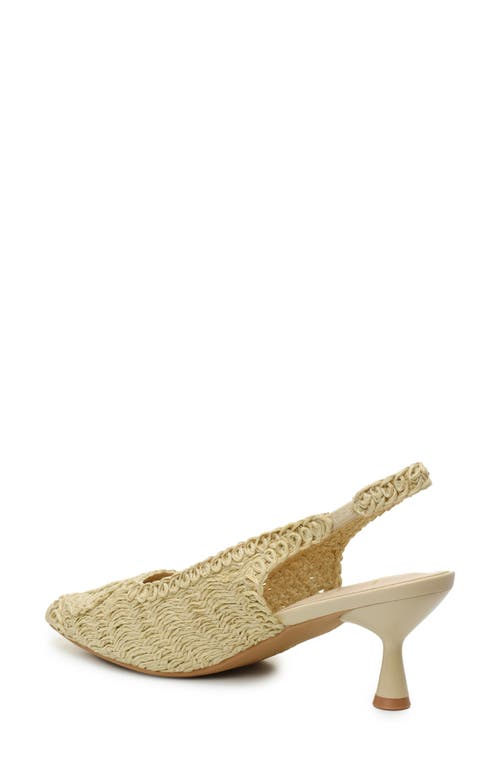NICOLE MILLER NICOLE MILLER WOVEN RAFFIA SLINGBACK PUMP
