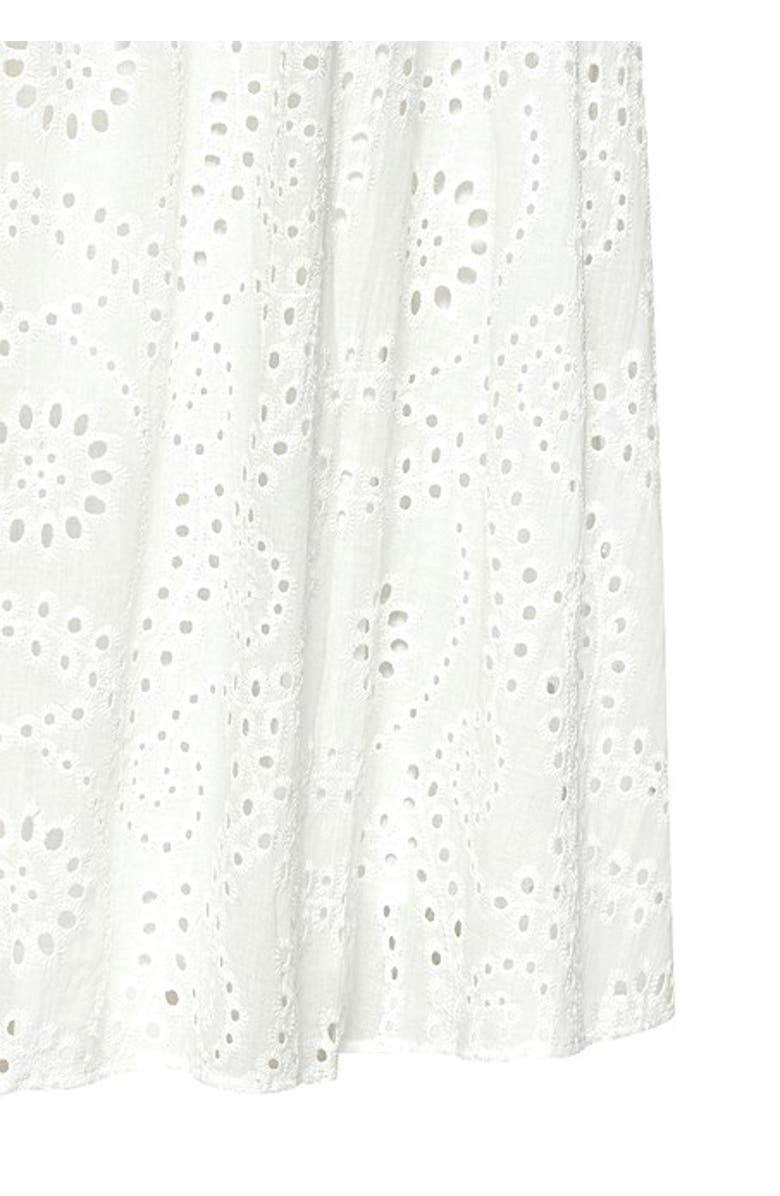 LASCANA Women's Eyelet Maxi Skirt, Alternate, color, White