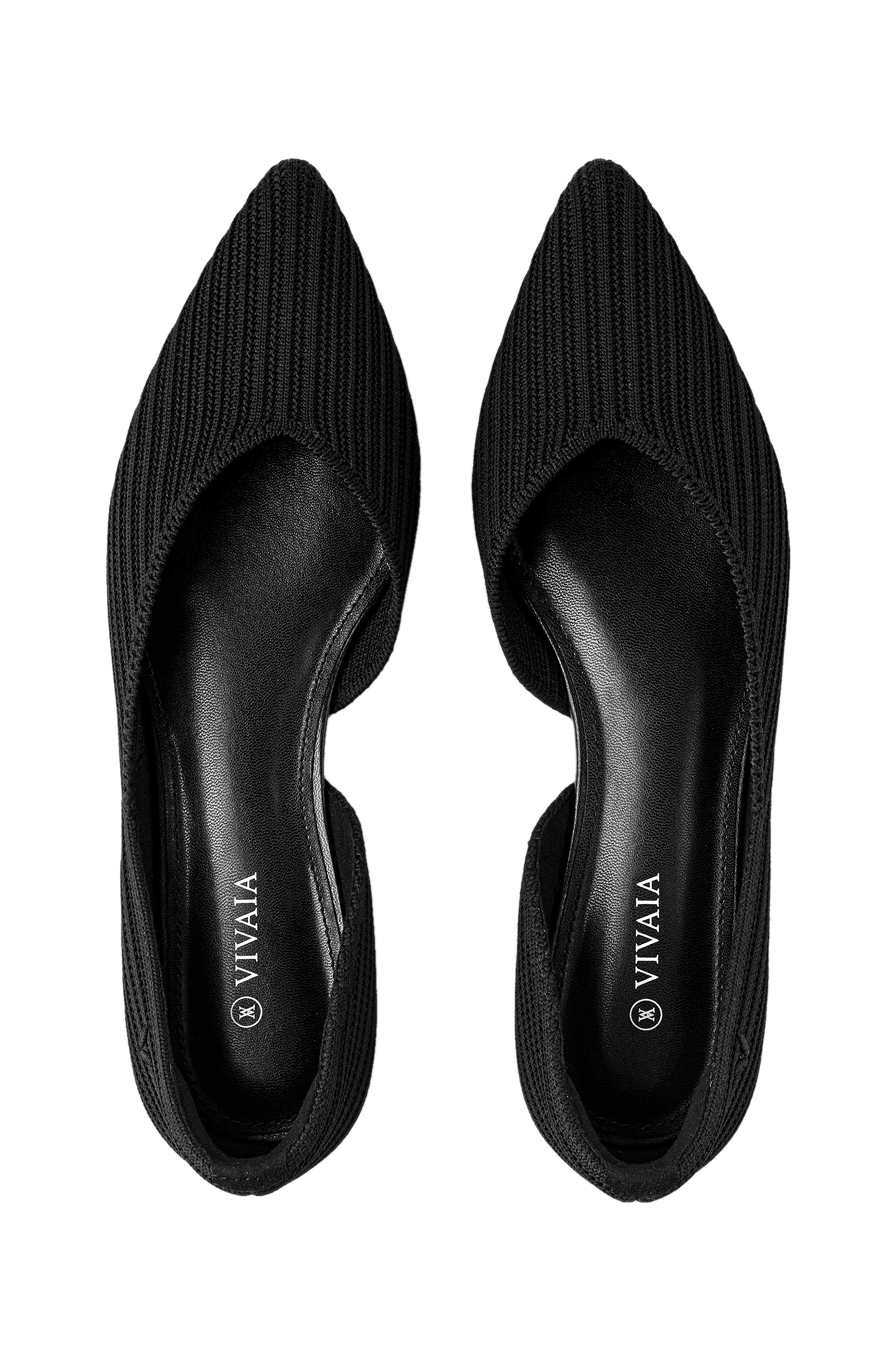 VIVAIA Pointed-Toe Flats, Alternate, color, Black
