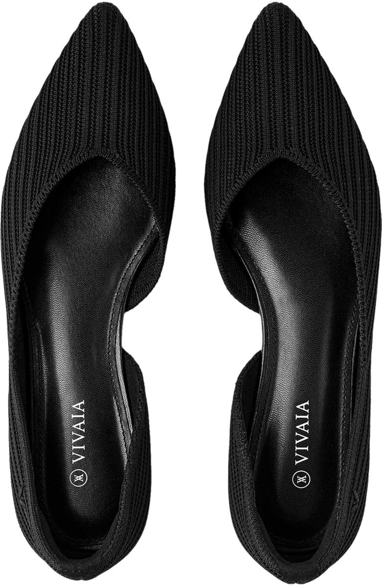 VIVAIA Pointed-Toe Flats, Alternate, color, Black