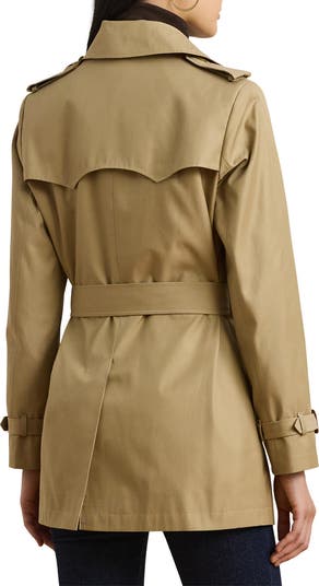 Lauren Ralph Lauren Short Double Breasted Trench Coat Lauren Ralph Lauren Short Double Breasted Trench Coat