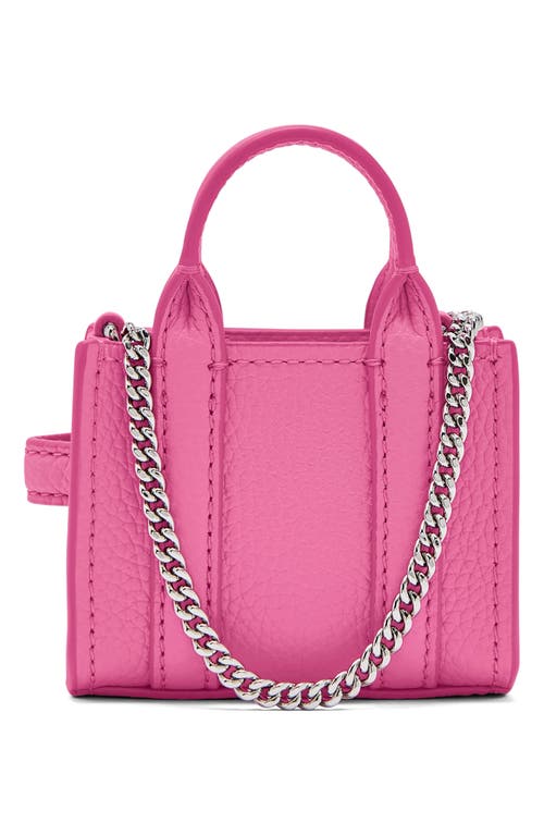 Marc Jacobs The Nano Charm Tote Leather Crossbody Bag In Bow Pink