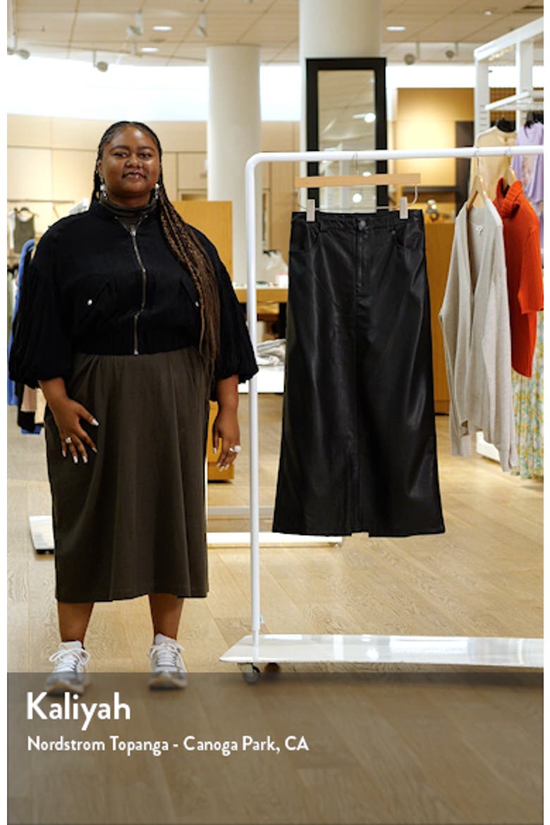 City Slicker Faux Leather Maxi Skirt video