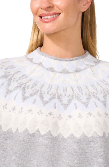 Fair Isle Funnel Neck Sweater