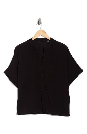 T TAHARI T TAHARI SPLIT NECK SHIRT 