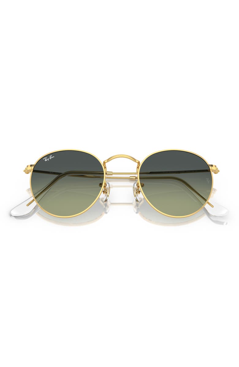 Ray-Ban Icons 50mm Round Metal Sunglasses, Alternate, color, Green