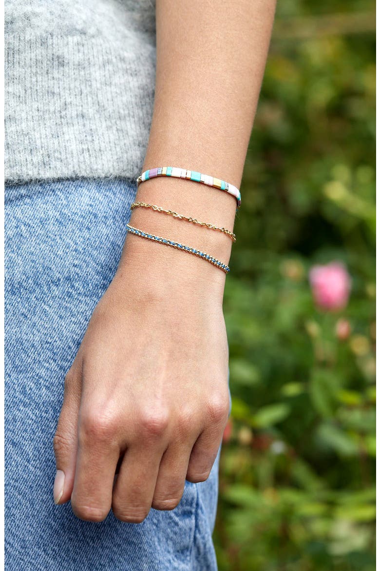 Set of 2 Bracelets, Alternate, color, GOLD